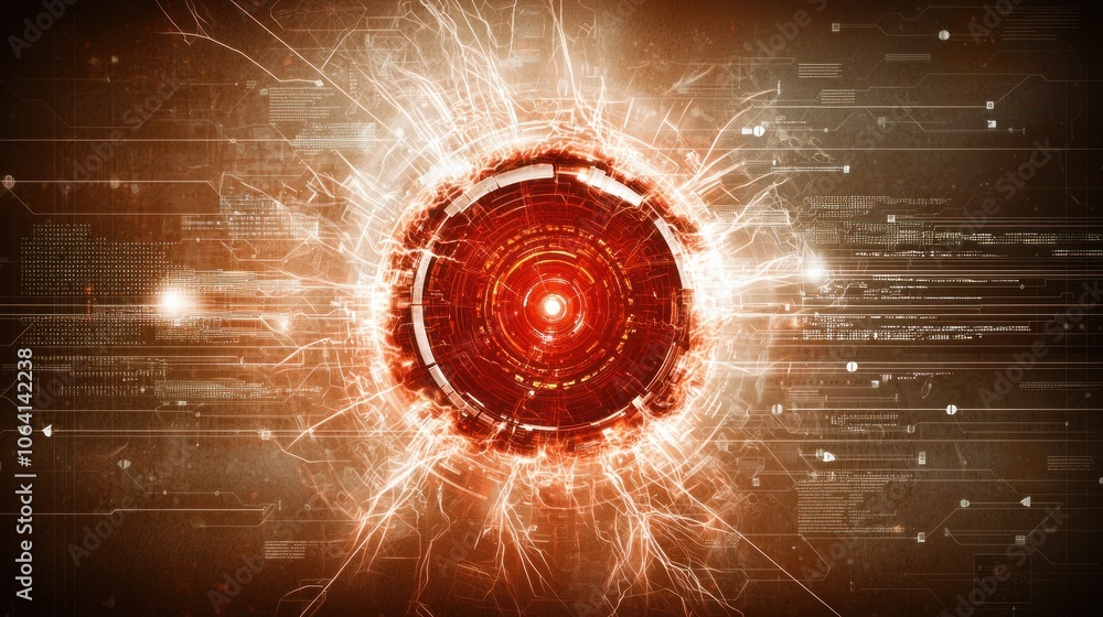Poster create a high-resolution cyber headquarters mockup for innovative digital projects