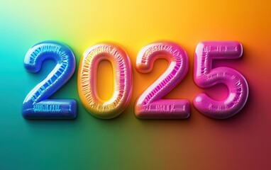 Number "2025" 3d vector professiona