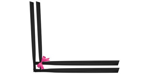 Gift Box Packaging Supplies On White Background, Gift Bow With Ribbons Vector Illustration.


