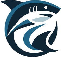 Obraz premium shark logo