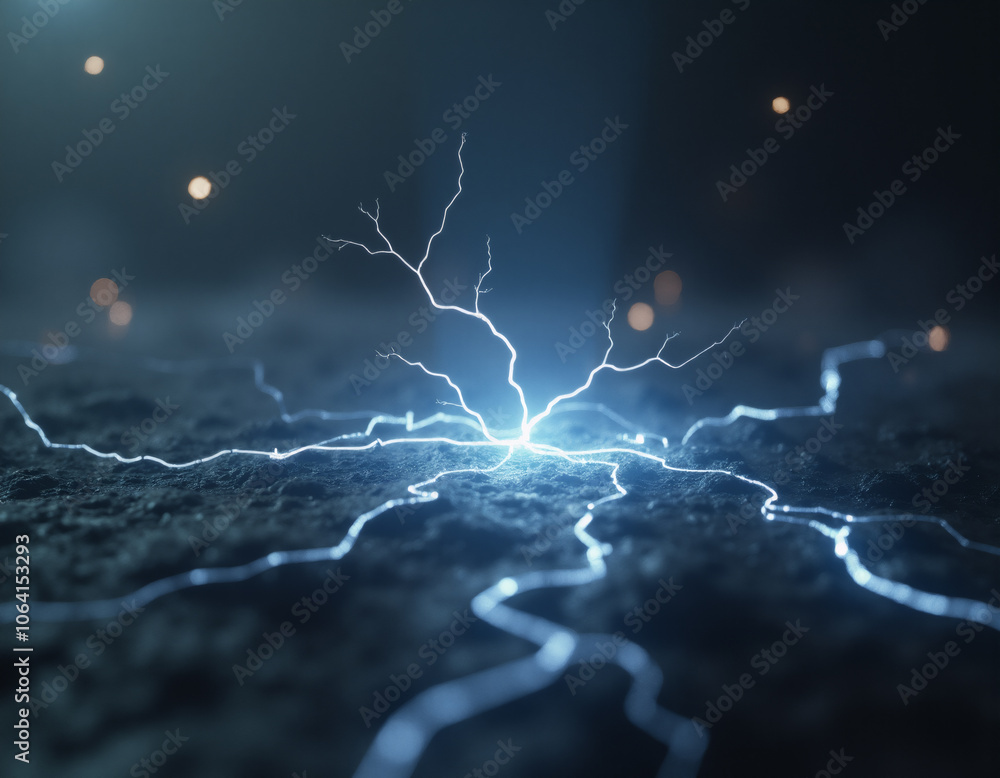 Fototapete lightning concept. generative ai.