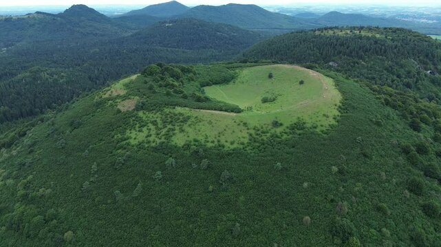 drone video Goules volcano france europe
