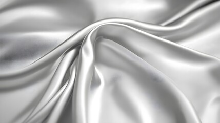 Fototapeta premium A metallic silver background with a soft sheen and slight texture, creating an elegant and industrial aesthetic.