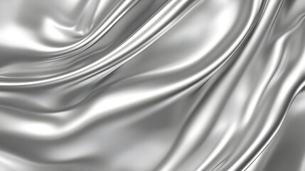 A metallic silver background with a soft sheen and slight texture, creating an elegant and industrial aesthetic.