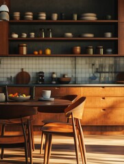 Modern Kitchen and Dining Area