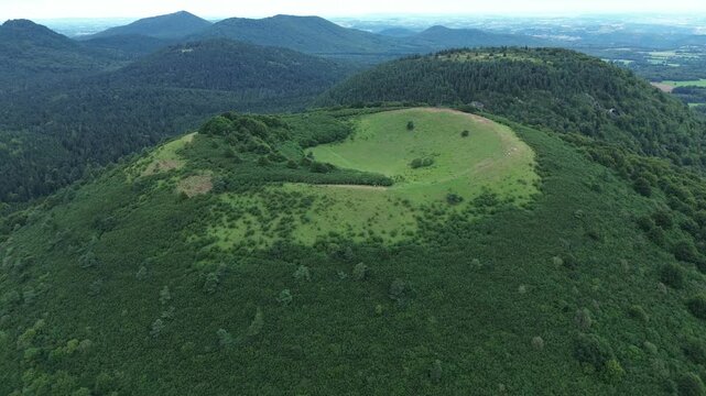 drone video Goules volcano france europe