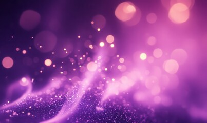 A macro shot of a vibrant violet flame, with particles that seem to dance like fireflies in the night.