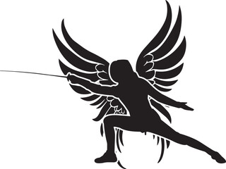 Fencer in Wings