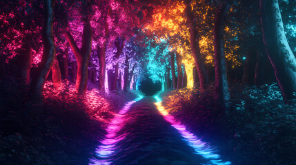 Fototapeta premium light in the forest
