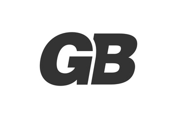 GB Techno Editable Font Logo For Corporate Branding. Bold, Futuristic Design With Unique Typographic Ideas. Minimal Custom Type And Dynamic Letter