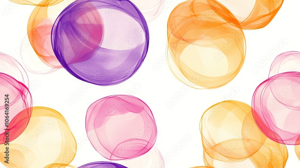 Poster a white background with various colored bubbles at the base and top of the bottom