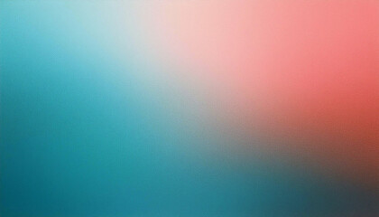 Obraz premium Serene Teal to Coral Gradient