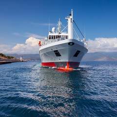 Close-Up of a Ship on the Water