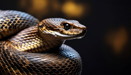 Fototapeta premium Close-Up of a Snake