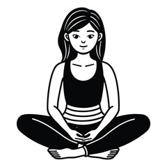 girl sitting posture set right and wrong positions