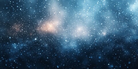 Christmas star shines over snowy forest under a starry night sky