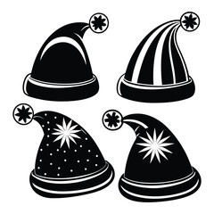 gorro navidad on white background