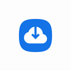 download cloud icon sign vector