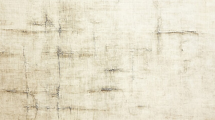 Fototapeta premium Antique beige canvas texture with faded lines and creases