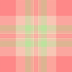 Straight check vector tartan, nice fabric textile seamless. Repeat texture background pattern plaid in light and red colors.