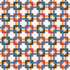 Abstrakcyjny geometryczny wzór. Bezszwowe wektorowe tło. Kolorowa tekstura. © Monika