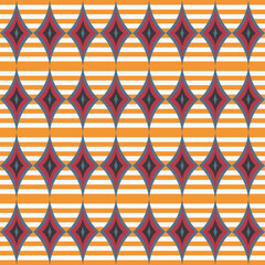 Abstrakcyjny geometryczny wzór. Bezszwowe wektorowe tło. Kolorowa tekstura. © Monika