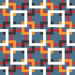 Abstrakcyjny geometryczny wzór. Bezszwowe wektorowe tło. Kolorowa tekstura. © Monika