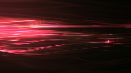 Abstract Red and Black Swirling Light Streaks