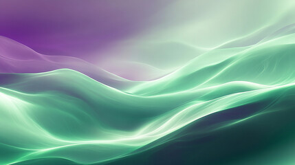 Obraz premium Aurora-inspired background with green and purple tones