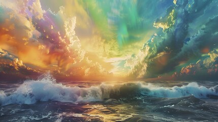 Rainbow Seascape.
