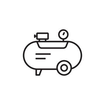 air compressor outline icon clip art preview