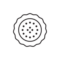 Biscuit icon Simple thin outline