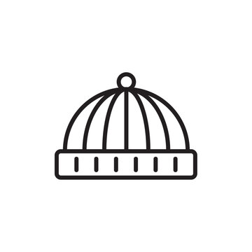 recommend clip art: Beanie icon Simple thin outline