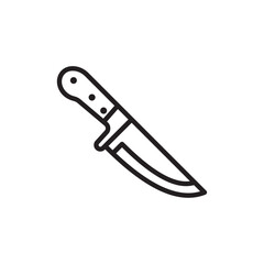 Chopper knife icon Simple thin outline