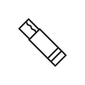 recommend clip art: Chew gum icon Simple thin outline