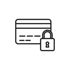 Credit limit icon Simple thin outline