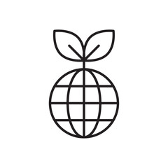 Environment icon Simple thin outline