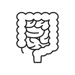 Gut icon Simple thin outline