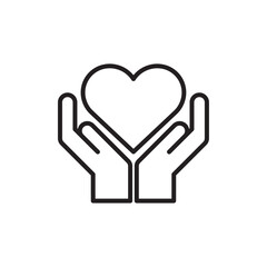 Health insurance icon Simple thin outline