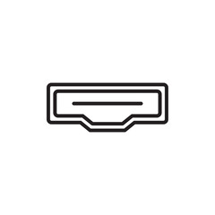 HDMI icon Simple thin outline
