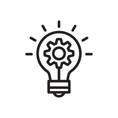 Innovation icon Simple thin outline