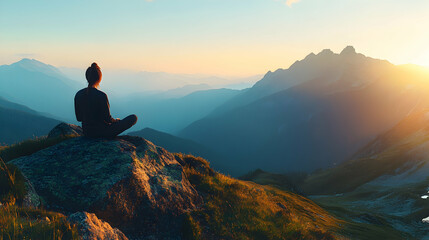 Obraz premium Sacred Mountain Journeys: Exploring Spiritual Significance in Iconic Ranges . illustration