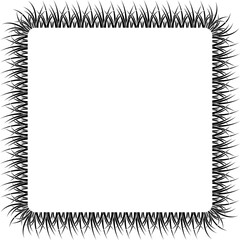 square black grass frame with copy space for text or design
