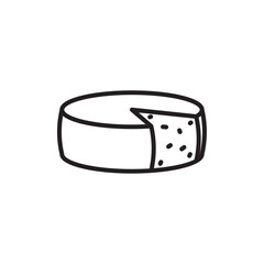 Parmesan icon Simple thin outline