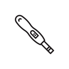 Pregnancy test icon Simple thin outline