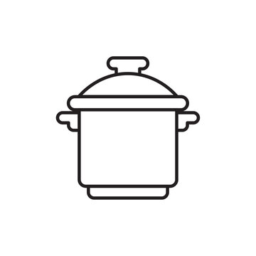 recommend clip art: Pressure cooker icon Simple thin outline
