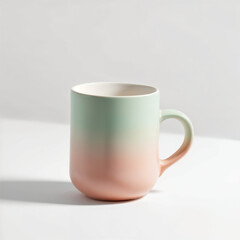 Fototapeta premium A ceramic mug on a white background