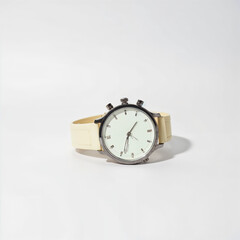 A wristwatch on a white background 3