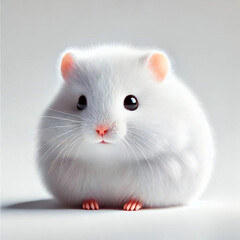 白いハムスター[GenerativeAI]