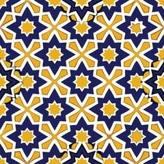 islamic pattern background on white background